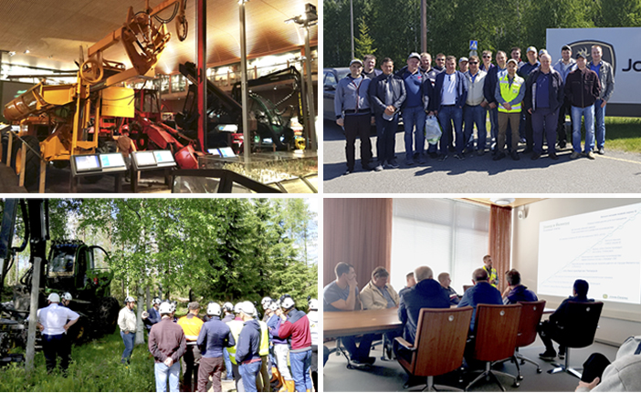 Российские лесозаготовители посетили заводы John Deere в Финляндии в Омске